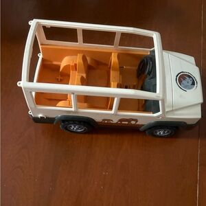Safari Adventure Toy Van - White and Orange